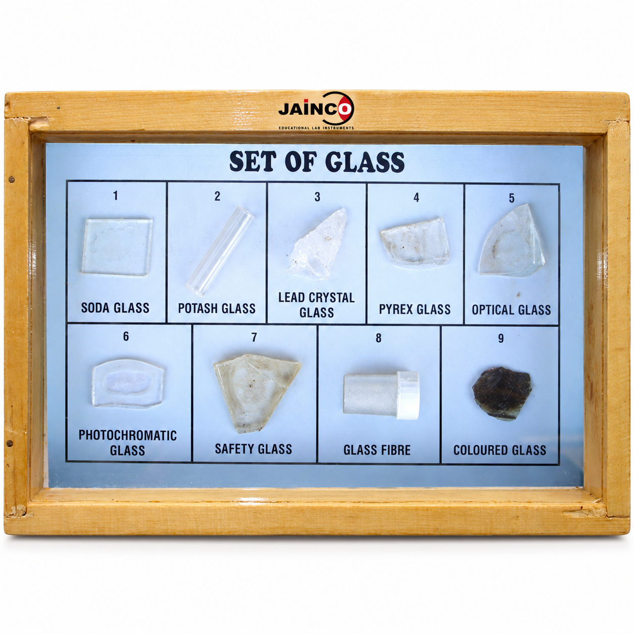 Collection of 9 Glass